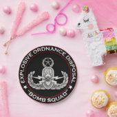 Vorlagen-EOD-Bombengeschwader Pappteller (Party)