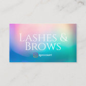 Vorlagen Eyelash QR Code Visitenkarte (Rückseite)