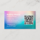 Vorlagen Eyelash QR Code Visitenkarte (Vorderseite)