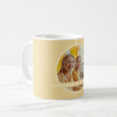 Vorlagen-Foto-Nachricht Andenken-Partner Gelb C62 Kaffeetasse (Vorderseite Links)