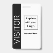 Vorlagen für das Abzeichen von Visitenkarten Ausweis (Rückseite)