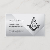 Vorlagen für die Masonic Card Business Card | Frei Visitenkarte (Vorderseite)