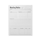 Vorlagen für einfache Sitzungshinweise Notizblock (Rotiert)