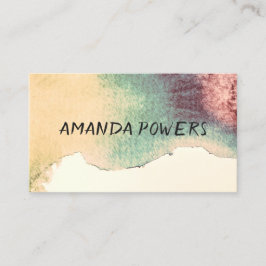 Vorlagen für moderne Visitenkarten in Aquarellfarb Visitenkarte