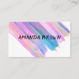 Vorlagen für moderne Visitenkarten in Aquarellfarb Visitenkarte