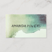 Vorlagen für moderne Visitenkarten in Aquarellfarb Visitenkarte (Vorderseite)