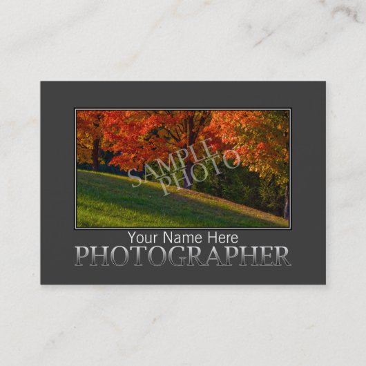 Vorlagen für Visitenkarten für Fotografen | DIY Visitenkarte (Vorderseite)