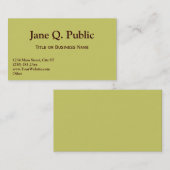 Vorlagen für Visitenkarten Visitenkarte (Vorne/Hinten)