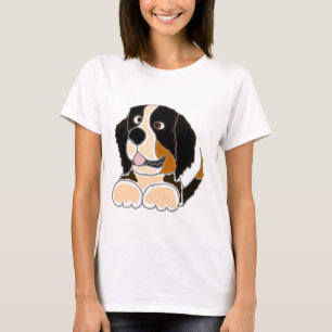 Vorlagen-Kunst TU lustige Bernese Gebirgshunde T-Shirt