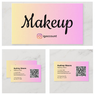 Vorlagen machen Artist Girly Visitenkarte