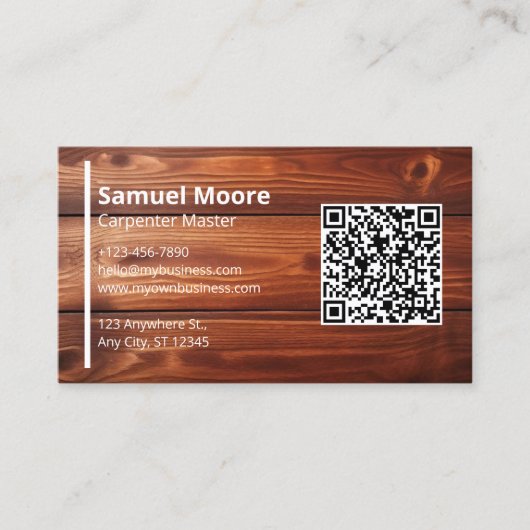 Vorlagen QR Code Generator Visitenkarte (Vorderseite)