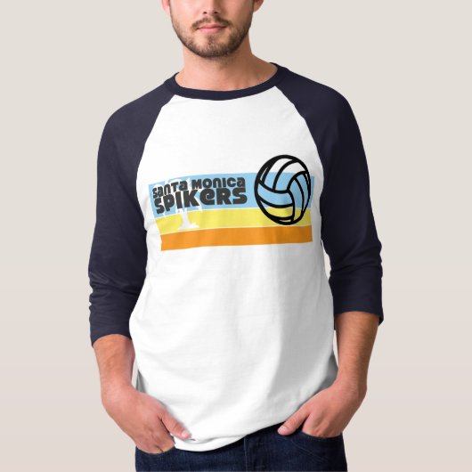 Vorlagen-Santa Monica Spikersraglan-T-Shirt 1976 T-Shirt (Vorderseite)