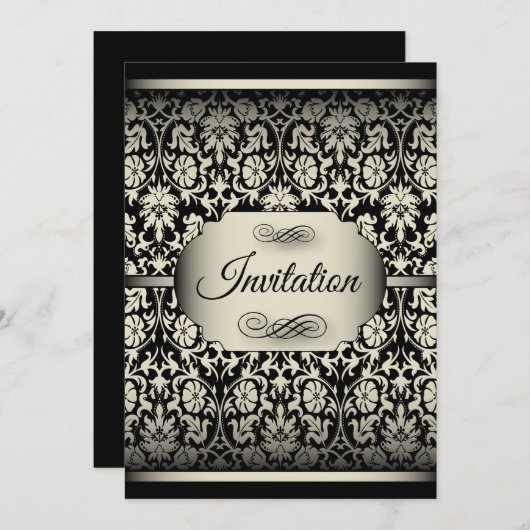 Vorlagen zum antiken Silber- und SchwarzDamast-Par (Vorne/Hinten)