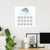 Vorlagen zur Hochzeitsstiftung am Strand Poster (Heimbüro)