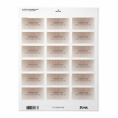 Vorlagenadresse für beschädigte Textplatine Adressaufkleber (Vorne)