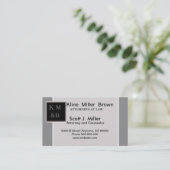 Vorlagenanwalt Visitenkarte (Stehend Vorderseite)