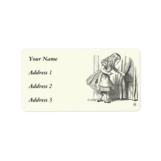 Vorlagenausrichtung Suche nach der Tür Adressaufkleber (Vorne)