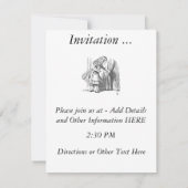 Vorlagenausrichtung Suche nach der Tür Einladung (Rückseite)