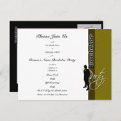 Vorlagenbachelor-Partei für besondere Einladungen (Vorne/Hinten)