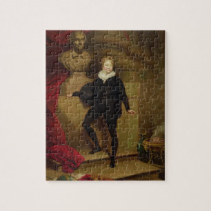 Vorlagenbetty als Hamlet vor einem Fehlschlag von Puzzle