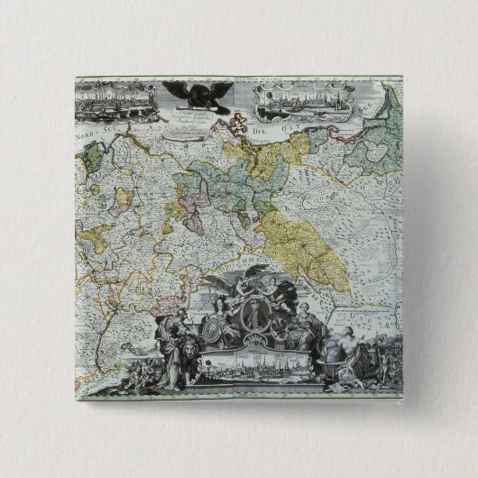 Vorlagenblatt des preussischen Sovereign Button (Vorderseite)