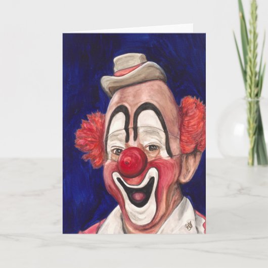 Vorlagenclown Lou Jacobs Karte (Vorderseite)