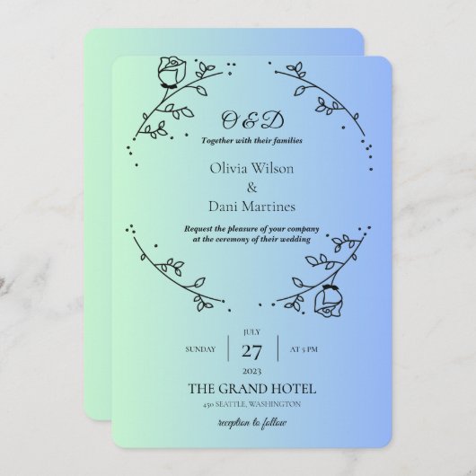 VORLAGENDE AUSSUCHUNGEN IM ONLINE-BEREICH EINLADUNG (Vorne/Hinten)