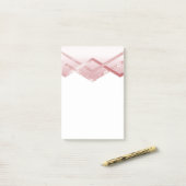 VORLAGENDER Rosegold-Glitzer-Streifenbild Post-it Klebezettel (Auf Schreibtisch)