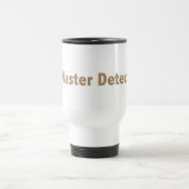 Vorlagendetektiv-Gold Reisebecher (Mittel)