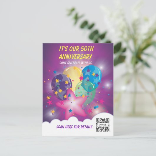 Vorlagenfeier für Postkarten (Stehend Vorderseite)