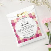 Vorlagenfelder für die Hütte-Lebensmittelkennzeich Geschenktütchen (Versiegelt)