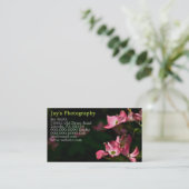 Vorlagenfotografie-Visitenkarten Visitenkarte (Stehend Vorderseite)