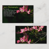 Vorlagenfotografie-Visitenkarten Visitenkarte (Vorne/Hinten)