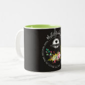 Vorlagengärtner, im Garten arbeitengeschenke. Zweifarbige Tasse (Vorderseite Links)