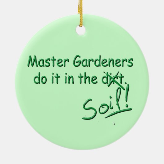 Vorlagengärtner tun es im Boden Keramikornament (Hinten)