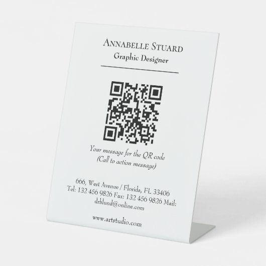 Vorlagengeschäft Bürozubehör Sockelschild (Vorderseite)