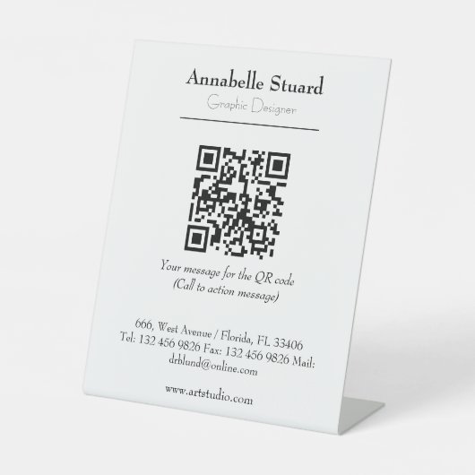 Vorlagengeschäft Bürozubehör Sockelschild (Vorderseite)