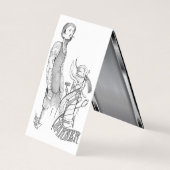 Vorlagenholz Visitenkarten (Rückseite)