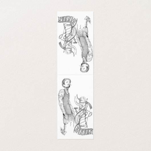 Vorlagenholz Visitenkarten (Außenseite Aufgefaltet)