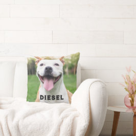 Vorlagenhund oder Cat Foto Pet Loss Kissen