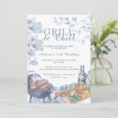Vorlagenideen für Grill und Chill Birthday Party Einladung (Stehend Vorderseite)