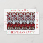 Vorlagenkarte für die Weihnachtszeit Einladung (Vorne/Hinten)