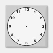 Vorlagenmagnet der Uhr Magnet (Vorne)