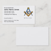 Vorlagenmaurer Visitenkarte (Vorne/Hinten)