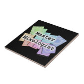 Vorlagenmixologist-Barkeeper-Untersetzer-Fliese Fliese (Seite)