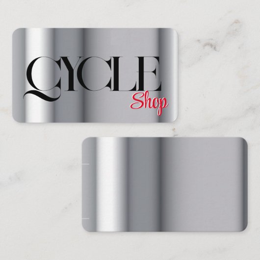 Vorlagenmotorrad Visitenkarte (Vorne/Hinten)