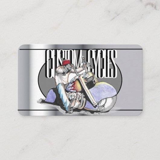 Vorlagenmotorrad-Visitenkarte Visitenkarte (Vorderseite)