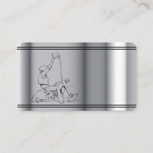 Vorlagenmotorrad-Visitenkarte Visitenkarte (Vorderseite)