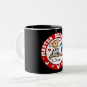 Vorlagennäherin Zweifarbige Tasse (Vorderseite Links)