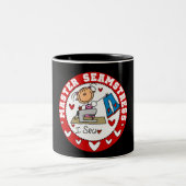 Vorlagennäherin Zweifarbige Tasse (Mittel)